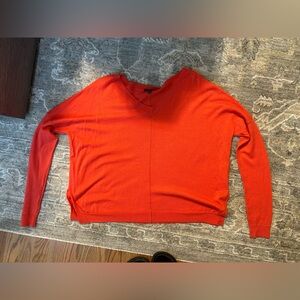 Eileen Fisher Fiery Red Knit Top